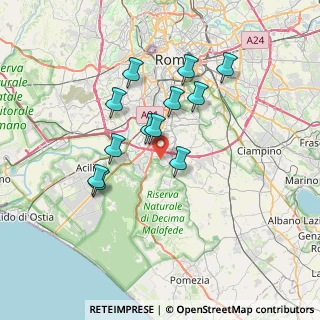 Mappa Via John Lennon, 00128 Roma RM, Italia (6.47167)