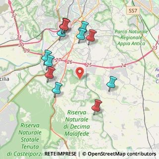 Mappa Via Paola Borboni, 00128 Roma RM, Italia (4.40083)