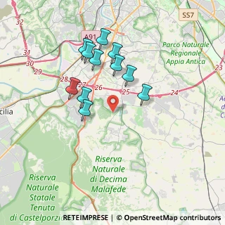 Mappa Via Paola Borboni, 00128 Roma RM, Italia (3.48818)
