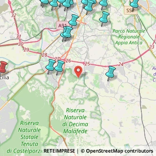 Mappa Via Paola Borboni, 00128 Roma RM, Italia (7.107)
