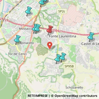 Mappa Via Paola Borboni, 00128 Roma RM, Italia (2.85364)