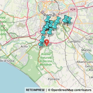 Mappa Via Paola Borboni, 00128 Roma RM, Italia (6.71875)
