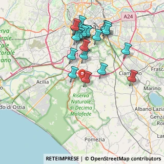 Mappa Via Paola Borboni, 00128 Roma RM, Italia (8.072)