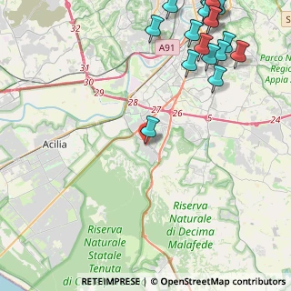 Mappa Via Vito Pandolfi, 00128 Roma RM, Italia (7.00053)