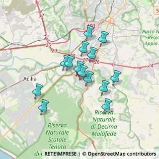 Mappa Via Vito Pandolfi, 00128 Roma RM, Italia (3.05786)