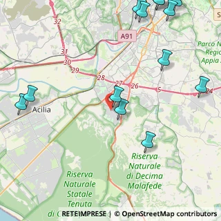 Mappa Via Vito Pandolfi, 00128 Roma RM, Italia (6.75357)