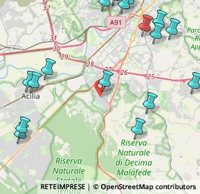 Mappa Via Vito Pandolfi, 00128 Roma RM, Italia (6.4185)