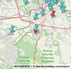 Mappa Via Vito Pandolfi, 00128 Roma RM, Italia (6.6725)