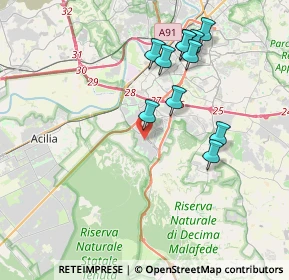 Mappa Via Vito Pandolfi, 00128 Roma RM, Italia (3.98636)