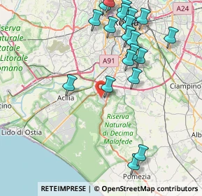 Mappa Via Vito Pandolfi, 00128 Roma RM, Italia (9.843)