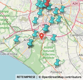 Mappa Via Vito Pandolfi, 00128 Roma RM, Italia (8.765)