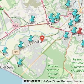Mappa Via Mordano, 00125 Roma RM, Italia (6.843)