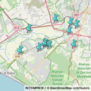 Mappa Via Mordano, 00125 Roma RM, Italia (3.84455)