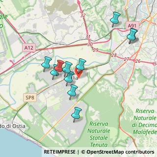 Mappa Via Mordano, 00125 Roma RM, Italia (3.88364)