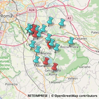 Mappa Via della Mola Vecchia, 00046 Grottaferrata RM, Italia (6.854)