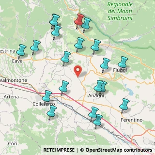 Mappa SP 118, 03012 Anagni FR, Italia (9.764)
