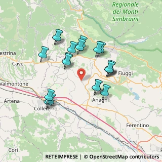 Mappa SP 118, 03012 Anagni FR, Italia (6.934)