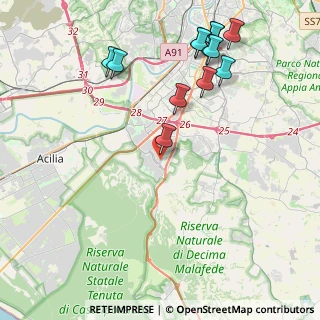 Mappa Viale dei Caduti per la Resistenza, 00128 Spinaceto RM, Italia (5.24154)