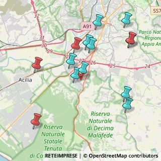 Mappa Viale dei Caduti per la Resistenza, 00128 Spinaceto RM, Italia (4.57857)