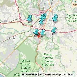 Mappa Viale dei Caduti per la Resistenza, 00128 Spinaceto RM, Italia (3.32818)