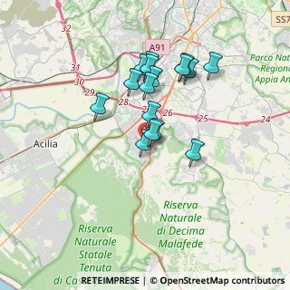 Mappa Viale dei Caduti per la Resistenza, 00128 Spinaceto RM, Italia (3.07063)