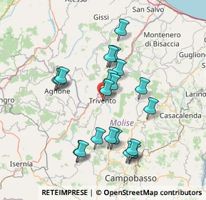 Mappa Via Cappuccini, 86033 Montefalcone nel Sannio CB, Italia (14.1125)