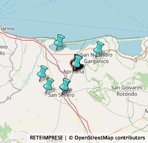 Mappa Via Puglia, 71011 Apricena FG, Italia (5.79929)