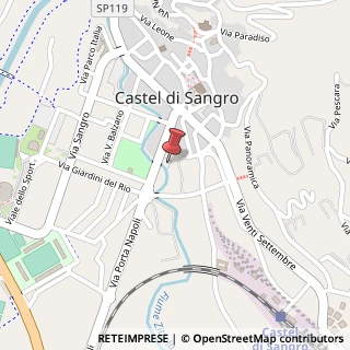 Mappa Via Porta Napoli, , 67031 Castel di Sangro, L'Aquila (Abruzzo)