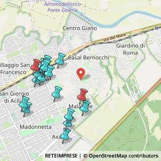 Mappa Via Cortemaggiore, 00125 Roma RM, Italia (1.228)