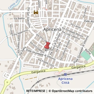 Mappa Via Giacomo Leopardi, 38, 71011 Apricena, Foggia (Puglia)