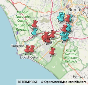 Mappa Via Leonardo Patrasso, 00126 Roma RM, Italia (6.7725)