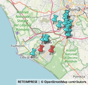 Mappa Via Leonardo Patrasso, 00126 Roma RM, Italia (7.6395)