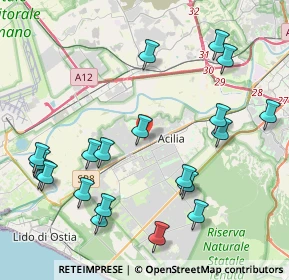Mappa Via Leonardo Patrasso, 00126 Roma RM, Italia (5.096)