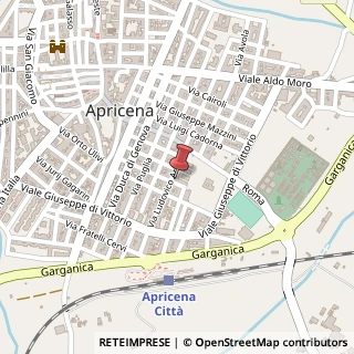 Mappa Via Guglielmo Marconi, 1, 71011 Apricena, Foggia (Puglia)