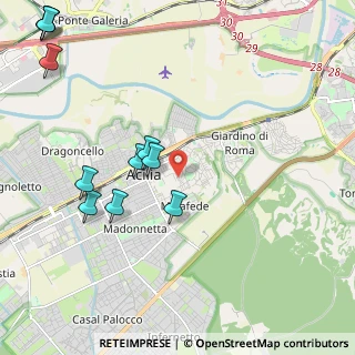 Mappa Via Bomporto, 00125 Roma RM, Italia (2.77091)