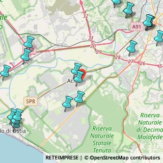 Mappa Via Bomporto, 00125 Roma RM, Italia (7.3115)