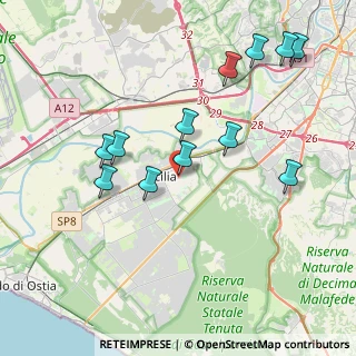 Mappa Via Bomporto, 00125 Roma RM, Italia (4.26833)