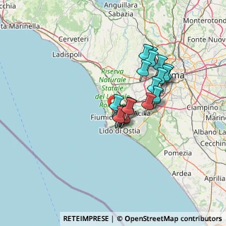 Mappa Via Carlo del Prete, 00054 Fiumicino RM, Italia (11.051)