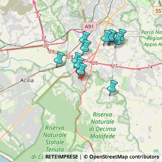 Mappa Via Quirino Roscioni, 00128 Roma RM, Italia (3.49417)