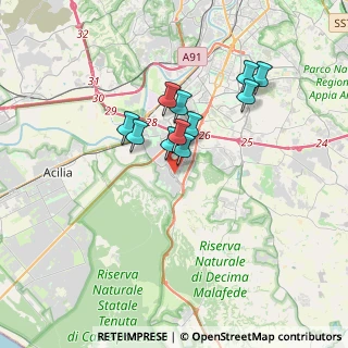 Mappa Via Quirino Roscioni, 00128 Roma RM, Italia (2.81818)