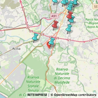 Mappa Via Quirino Roscioni, 00128 Roma RM, Italia (6.30923)