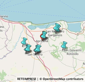 Mappa Via San Marco, 71011 Apricena FG, Italia (11.02667)