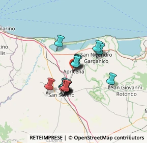 Mappa Via Torremaggiore, 71011 Apricena FG, Italia (9.9705)