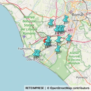 Mappa Via Azzanello, 00119 Roma RM, Italia (5.70385)