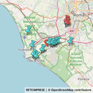 Mappa Via Azzanello, 00119 Roma RM, Italia (6.29765)