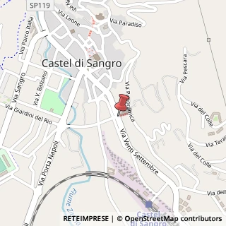 Mappa Via 20 Settembre, 116, 67031 Castel di Sangro, L'Aquila (Abruzzo)