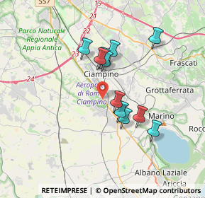 Mappa VIA APPIA NUOVA 19 KM 17.700, 00043 Ciampino RM, Italia (3.12818)