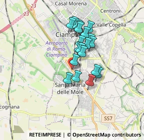 Mappa VIA APPIA NUOVA 19 KM 17.700, 00043 Ciampino RM, Italia (1.383)