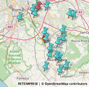 Mappa 00043 Zona Industriale Appia Nuova RM, Italia (8.9585)