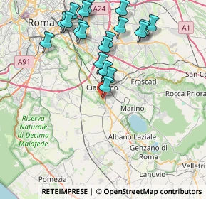 Mappa VIA APPIA NUOVA 19 KM 17.700, 00043 Ciampino RM, Italia (8.837)